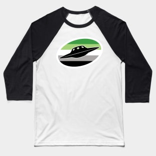 Aromantic UFO Cryptid Pride Baseball T-Shirt